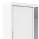 Ver imagem 3 de Guarda-roupa com Espelho 2 Portas Royale Branco Acetinado - Gelius Móveis