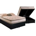 Ver imagem 1 de Cama Box Baú Queen com Colchão Herval Big Class Molas Conforclass 158x198x75cm Ms:courino Preto