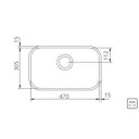 Ver imagem 1 de Cuba Retangular Aco Inox 47x30 Ab Tramontina