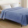Cobertor Solteiro Comfort Colmeia - Catran Azul Navy - 1