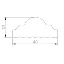 Ver imagem 5 de Boiserie Rodameio 20 Metros X 4cm Branco Poliestireno