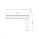 Ver imagem 3 de Esquadro 10 Tramontina em Alumínio Tramontina