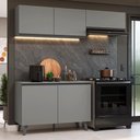 Ver imagem 1 de Armário de Cozinha Compacta 200cm Cinza Nice Madesa 01 Cinza
