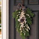 Ver imagem 3 de Guirlanda de Natal Natalina Enfeite com Glitter Ideal para Porta Parede e Ambientes Internos