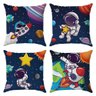 Kit Capas Almofadas Decorativa Astronauta Nº2 45x45 ID Decor - 1