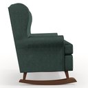 Ver imagem 7 de Kit 02 Poltronas De Amamentação Com Balanço Malu Base De Madeira P02 Linho Verde Musgo - Lyam