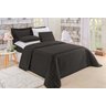 Kit Cobre Leito Home Kefera Cama Casal King Preto - 1