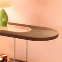 Ver mais imagens de Aparador de Sala com Prateleiras Pé Metal Infinity Castanho - Hb Móveis