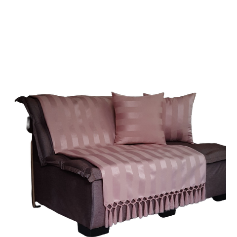 Capa manta sofá sala xalé rosa jacquard 0,90x1,80