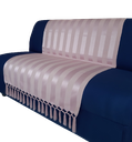 Ver imagem 2 de Capa manta sofá sala xalé rosa jacquard 0,90x1,80