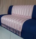 Ver imagem 3 de Capa manta sofá sala xalé rosa jacquard 0,90x1,80
