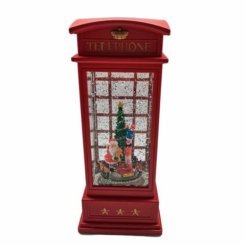 Luminária Cabine Londres Neve 10,5x10,5x25 cm Niazitex