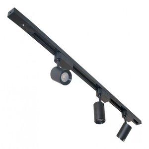 Trilho Eletrificado de 1m + 3 Super Spots Led 12w 3000k