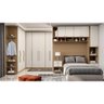 Modulo 1 Porta Setiba 428mm com Prateleiras Rimo carvalho/off White - 4