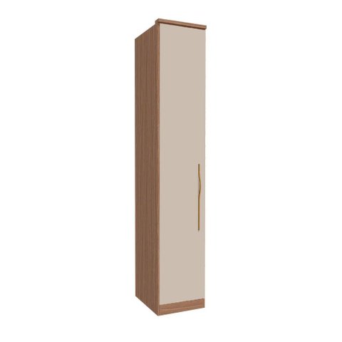 Modulo 1 Porta Setiba 428mm com Prateleiras Rimo carvalho/off White