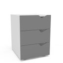 Ver imagem 2 de Gaveteiro Porto Escritório/Home Office 3 Gavetas 40x54cm Cinza/Branco 250683