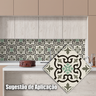20 Revestimentos Azulejo Português Autocolante Área Gourmet - 25x25cm - 6