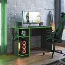 Ver imagem 3 de Mesa Computador Gamer com Suporte Fone de Ouvido - Qmove