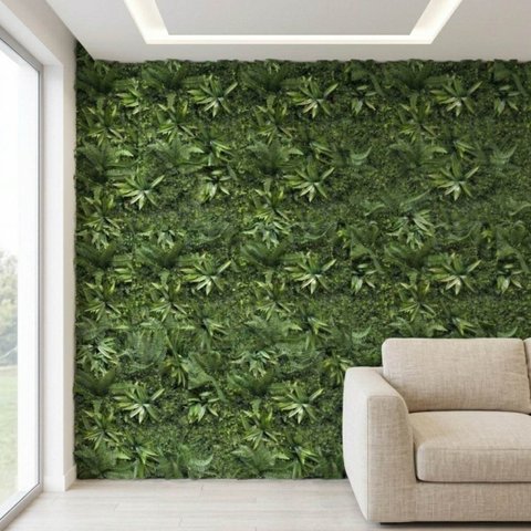 3,0m² Painel Jardim Vertical Artificial 3d Uv Alta Densidade Melhor Qualidade