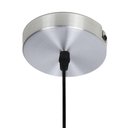 Ver imagem 1 de Lustre Pendente Taschibra Badih P Canelado E27 Transparente Bivolt Prata