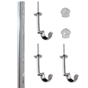 Ver imagem 1 de Kit Varão Para Teto 2,20mts 28mm Cromado