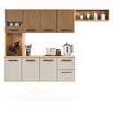 Ver imagem 4 de Armário de Cozinha Completo 180cm Juliana com Nicho MDF Off White
