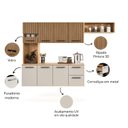 Ver imagem 5 de Armário de Cozinha Completo 180cm Juliana com Nicho MDF Off White