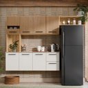 Ver imagem 7 de Armário de Cozinha Completo 180cm Juliana com Nicho MDF Off White