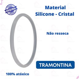 Borracha Silicone Cristal Original Panela de Pressão Tramontina Brava 4,5l - 5