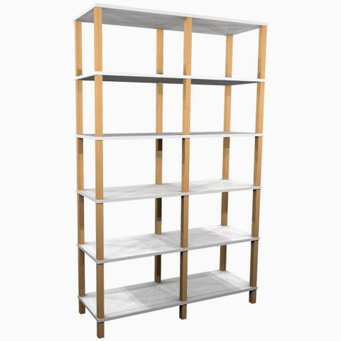 Estante 116x38x186 Branca