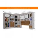Ver imagem 2 de Dormitório Completo Ja Avelã P/ Cama Box 1,58M Queen Avelã