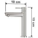 Ver imagem 6 de Torneira de Banheiro Lavabo Madrid Bica Baixa Aço Escovado Goldenx