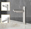 Ver imagem 1 de Torneira de Banheiro Lavabo Madrid Bica Baixa Aço Escovado Goldenx