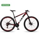 Ver imagem 6 de Bicicleta 29 Gt Sprint Mx7 Freio Disco Mtb Preto+Vermelho