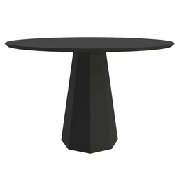 Mesa de Jantar Isis 1,0X1,0 Preto New Ceval - 1