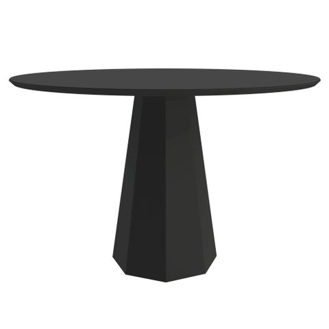 Mesa de Jantar Isis 1,0x1,0 Preto New Ceval
