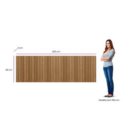 Cabeceira Ripado Modular 5 Caixas Ubatuba Cama King Linea Brasil - 3
