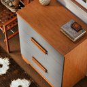 Ver imagem 5 de Cômoda 4 Gavetas com Corrediças Telescópicas Napoli Nature Cinza