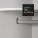 Ver imagem 2 de Guarda-roupa Casal Austin 4 Portas 3 Gavetas Branco
