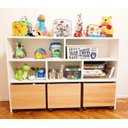 Ver imagem 2 de Estante de Nichos com Baús Organizadores Natan 100% Mdf