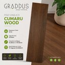 Ver imagem 3 de Piso Vinílico Colado Cumaru Wood 12 Réguas 3,3445m² Graddus