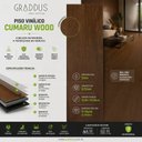 Ver imagem 5 de Piso Vinílico Colado Cumaru Wood 12 Réguas 3,3445m² Graddus