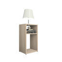 Ver imagem 4 de Mesa de Cabeceira Pequena 2 Nichos em Mdf Plancasa:carvalho