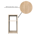 Ver imagem 7 de Mesa de Cabeceira Pequena 2 Nichos em Mdf Plancasa:carvalho