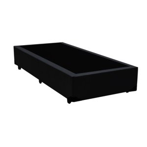 Base Box Solteiro Santo Box Sintético Preto 40x78x188