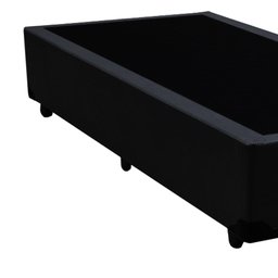 Base Box Solteiro Santo Box Sintético Preto 40x78x188 - 2