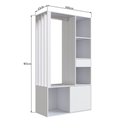 Ver imagem 3 de Guarda Roupa Closet 183x100cm Branco Proddy
