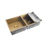 Cuba Dupla Para Cozinha Gourmet Inox Tukano Pingoo.casa - Dourado - 1