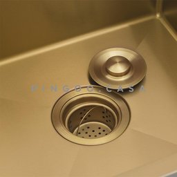 Cuba Dupla Para Cozinha Gourmet Inox Tukano Pingoo.casa - Dourado - 4