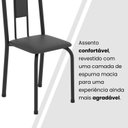 Ver mais imagens de Conjunto Sala de Jantar com 4 Cadeiras Lívia Preto